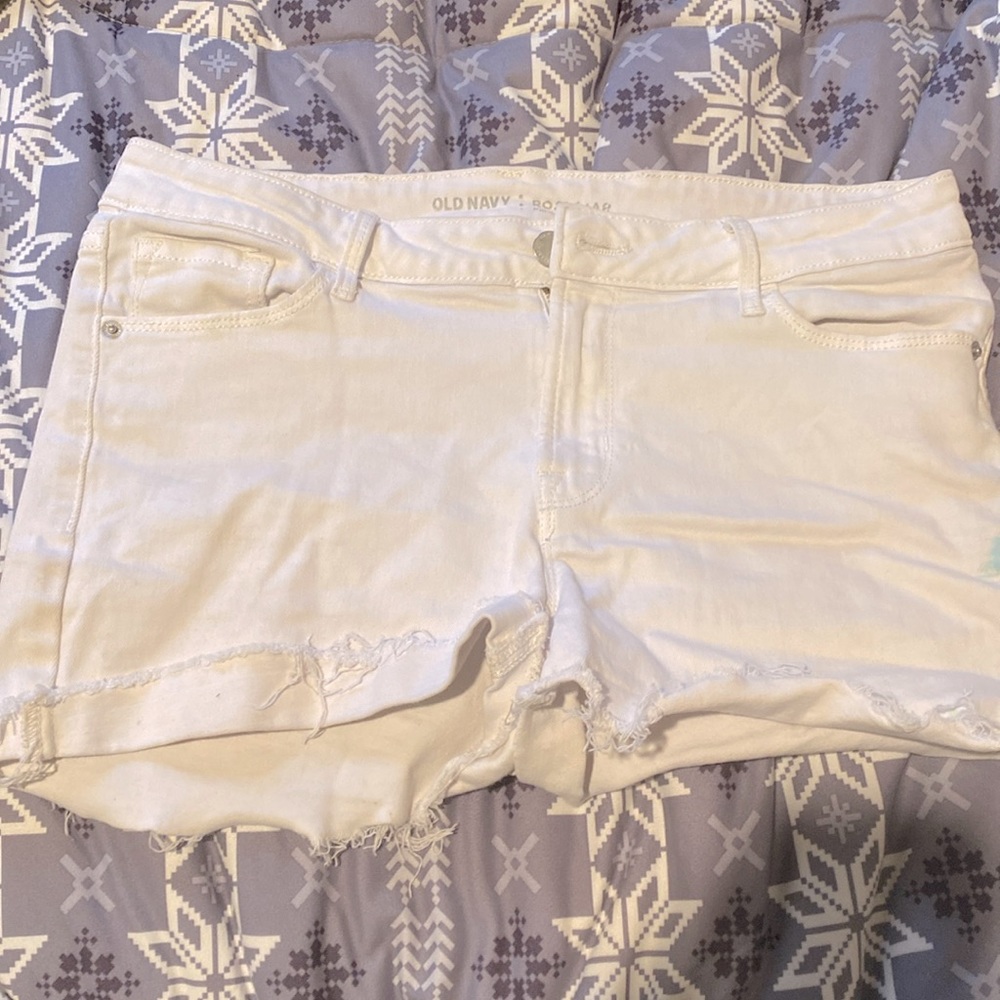 White Old Navy Jean Shorts